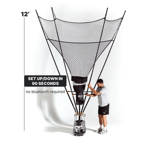 Machine <span class=keywords><strong>de</strong></span> rebond <span class=keywords><strong>de</strong></span> basketball automatique, réglable et pliable avec panier et support – Équipement d'entraînement multifonctionnel - Product Image 5