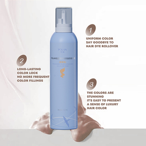 POLAN Milk Tea Brown Moisturizing No Mix Magic Bleached <strong>Hair</strong> Transformations <strong>Hair</strong> Mousse Styling Foam - Product Image 3