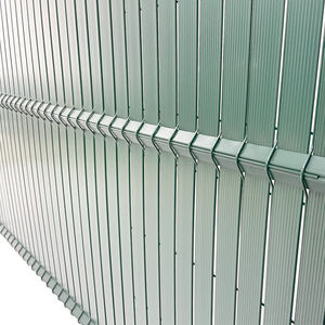 Latte de <span class=keywords><strong>PVC</strong></span> en plastique de clôture de jardin incurvée 3d intimité de vente chaude utilisée pour le grillage soudé - Product Image 1