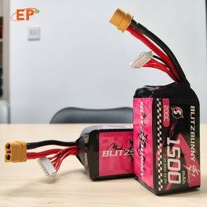 แบตเตอรี่ BUNNY 6S 150C สำหรับโดรน 3.7v 1400mah ลิเธียมโพลิเมอร์ 3.7V สำหรับโดรนแข่ง FPC รุ่น 4570140 200C  รองรับการคายประจุแบบ High C-rate  ลดการสูญเสียพลังงาน - Product Image 6
