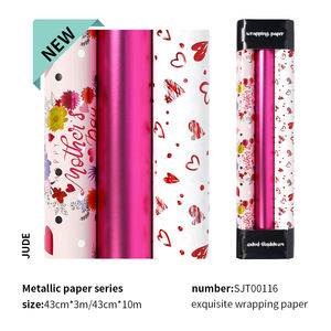 Wrapping <b>Paper</b> 43*300cm Factory Manufacturer Custom 80g <b>Paper</b> <b>Birthday</b> Valentine's Day Cartoon Glossy <b>Paper</b> Gift Wrapping - Product Image 4