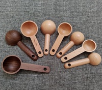 Cuillère doseuse en bois pour café moulu, miel, sucre, épices et poudres