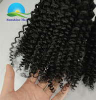 Extensions de cheveux humains 100% Remy vierges 4A 4B 4C bouclés crépus à crocheter, pointes plates, kératine italienne pré-collée, vente en gros, 100g 100 pièces