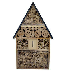 Toptan Boyalı Sedir Ağacı Kuş Kafesi, Yuvalık Kuş Evi Arı Kutusu Kelebek - Product Image 2