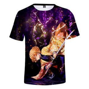 Camiseta CLIKKY SPORTS 2025 con Estampado Personalizado de Demon Slayer <span class=keywords><strong>Kimetsu</strong></span> <span class=keywords><strong>No</strong></span> <span class=keywords><strong>Yaiba</strong></span>, Camiseta de Anime de Verano para Jóvenes - Product Image 4