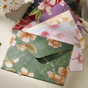 Enveloppe Yunjin en brocart à motif floral, style occidental épaissi, pour cartes d'invitation - Product Image 1