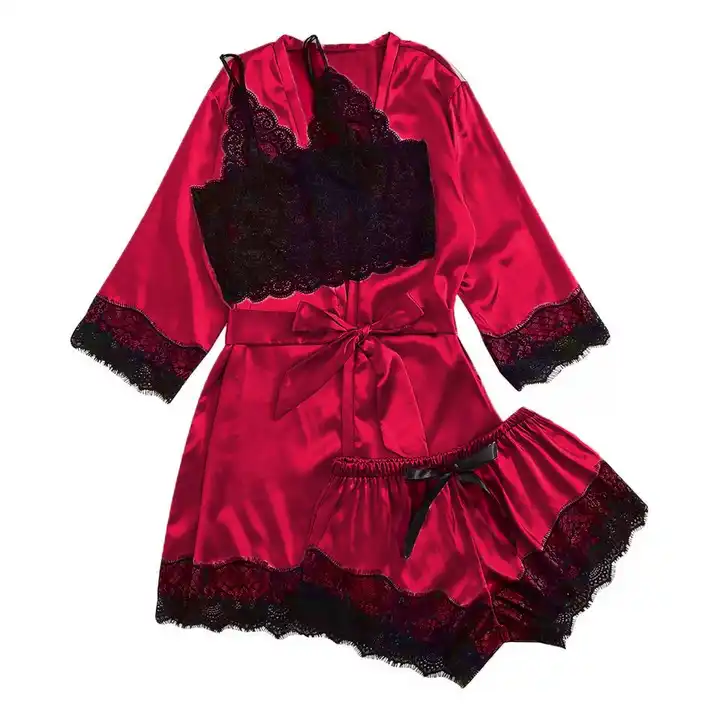 Buy BEAUTIFUL 2 PIECE SATIN NIGHTY FOR EVERYDAU USE AND ROMANTIC NIGHTS AS  WELL Online In India At Discounted Prices