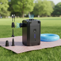 Pompe à air électrique portable sans fil haute capacité 5200 mAh pour camping extérieur, accessoires de camping gonflables et dégonflables en plastique