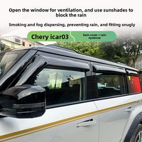 Untuk Chery ICAR 03T Pelindung Matahari & Hujan - Desain Tebal Lebar untuk Pemasangan di Jendela dan Kaca Spion