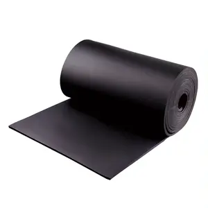 HVAC nero nastro adesivo di isolamento termico tubo di schiuma di gomma nera tubo di isolamento per condizionatore d'aria