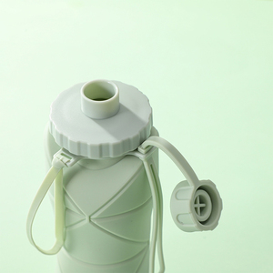 Foldable Silicone <b>Sport</b> <b>Water</b> <b>Bottle</b> Large Capacity Travel <b>Water</b> <b>Bottle</b> Collapsible <b>Sport</b> Drinking <b>Bottles</b> - Product Image 3