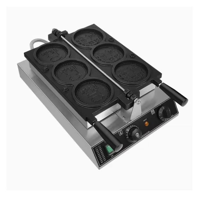 Mini Pancake Machine Circular Gold Coin Waffle Mold Machine