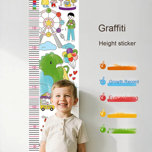 Regla de altura para niños, rollo de dibujo, juguetes educativos para niños, desplazamiento de grafiti de aprendizaje, papel de arte para niños, juguete de dibujo para niños - Product Image 3