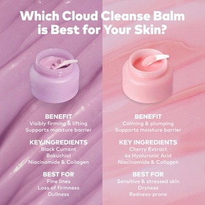 Custom Private Label Wholesale Make up Natural Vegan Gentle Deep Cleansing <b>Cream</b> Eyes Face <b>Lips</b> Makeup Remover Balm - Product Image 3