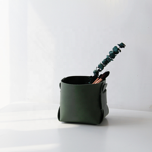 YY Stock pieghevole scrivania Organizer con penna vaso in pelle PU prodotto promozionale per ufficio - Product Image 4