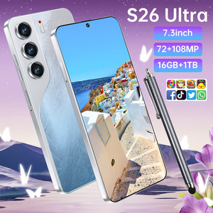 Điện thoại di động siêu biên giới S26, có màn hình đục lỗ lớn và Android 14, là một điện thoại thông minh bán chạy - Product Image 1