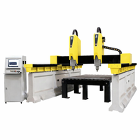 Machine de sculpture sur pierre à 3 axes JZ2540Q-2D pour le marbre et le granit, avec base en ciment détachable et table de travail séparable