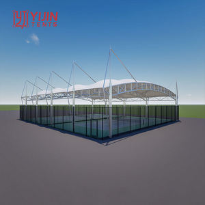 Techo de Estructura Tensada de Tela PVDF para Canchas de Baloncesto y Tenis, Cubierta Arquitectónica de Membrana Tensada, Carpa de Techo - Product Image 1