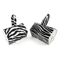 Vache plusieurs 5 emplacements étui mode PU multicouche Triangle lunettes de soleil pliantes boîtes de rangement sac pochette avec cintre