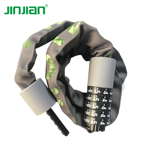 Jinjian - Cadenas à chaîne en acier trempé antivol à combinaison à 5 chiffres avec couvercle en PP sans clé <span class=keywords><strong>pour</strong></span> vélo, moto, vélo électrique, <span class=keywords><strong>porte</strong></span> coulissante - Product Image 3