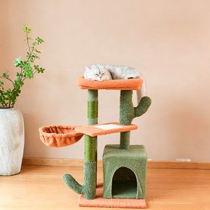 The new cactus <b>cat</b> climbing rack occupies the floor kitten nest <b>cat</b> <b>tree</b> integrated <b>cat</b> tower manufacturers wholesale one pi - Product Image 4