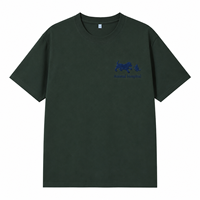 T-shirt personnalisé brodé pour vétérinaires avec silhouette de chien et de chat, logo sur la poitrine gauche, pour uniforme du personnel des cliniques vétérinaires
