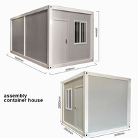 Maison conteneur détachable de 20 pieds, petites cabines préfabriquées, bureau mobile préfabriqué, dortoir extérieur à bas prix