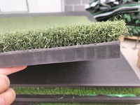 Tapis de frappe BLG pour practice de golf 1500x1500mm, épaisseur 55mm, pour extérieur/intérieur, simulateur d'entraînement, gazon synthétique 25mm en nylon bouclé