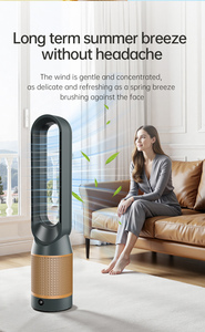 Quạt không cánh cho phòng ngủ, quạt dao động 90 ° cho trong nhà với 10 tốc độ, hẹn giờ 9H, màn hình LED, dễ lau chùi - Product Image 6