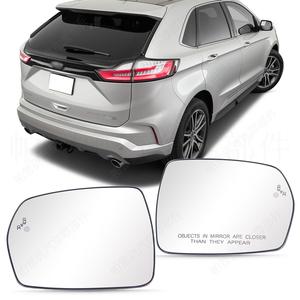 Cristal de Espejo Lateral para Ford Edge 2015-2019 con Punto Ciego y Grabado, Piezas de Repuesto Izquierda y Derecha, Color Plateado - Product Image 1