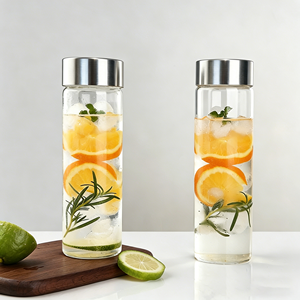 Food Grade BPA Free High Quality 500ml Leakproof Glass Water Drinking <b>Bottle</b> Portable for Sports Outdoor Travel Office Daily Use - Product Image 3