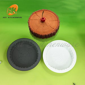 AK 22cm Bois Bûche 3D <span class=keywords><strong>Silicone</strong></span> Mousse Gâteau Moules <span class=keywords><strong>Silicone</strong></span> Chocolat Bougie <span class=keywords><strong>Moule</strong></span> Gâteau Décoration Fournitures Pâtisserie Outil De Cuisson Noir - Product Image 4