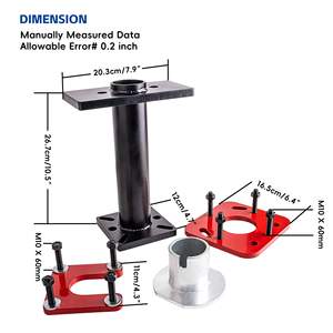 Penarik bantalan poros belakang, alat pelepas AS ABS <span class=keywords><strong>Tone</strong></span>, alat cincin 40mm dengan pelat adaptor untuk 4 pelari - Product Image 4