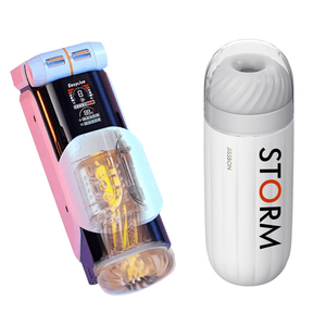 Juguetes sexuales automáticos para hombres Stroker, masturbador masculino, venta al por mayor de adultos, función de empuje y calentamiento vibratorio - Product Image 2