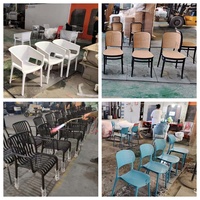 2025 nouveau Design polypropylène PP chaise couleurs personnalisées prix de revente d'usine chaise d'extérieur empilable et pliable
