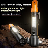 Lampe de poche LED multifonctionnelle d'usine professionnelle marteau de sécurité lumière latérale étanche d'urgence extérieure adaptée au camping
