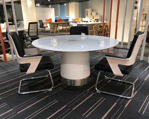 Luxueux moderne blanc 4-6 personnes MDF beau mobilier <span class=keywords><strong>de</strong></span> bureau pour réunions, écoles, salons, bureaux à domicile table <span class=keywords><strong>de</strong></span> conférence - Product Image 4