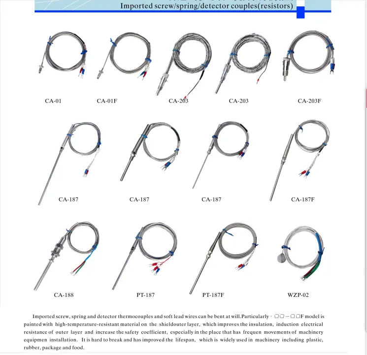 K Typ Thermo element Oberfläche M6 Schraube Thermo element 1M 2M, Temperatur regler Sensor