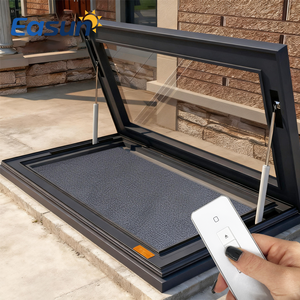 Lucernari elettrici in vetro doppio per il Patio lucernario Auto con sistema idraulico per la scala e la finestra del seminterrato - Product Image 1