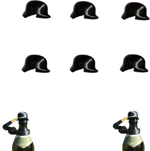 Creative Cross-border New Product Salute Beer Bottle Helmet Crafts Gift Ornament Bar Tools Beer Bottle <b>Fun</b> Decoration - Product Image 1