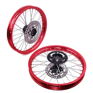 Jantes avant et arrière en alliage d'aluminium de 1,60 à 17 pouces avec disque de frein à disque pour moto de cross KLX <span class=keywords><strong>CRF</strong></span> Kayo BSE - Product Image 4