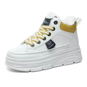 Zapatillas deportivas casuales de invierno para mujer 2026, con cordones, de caña media, impermeables, con interior de felpa, suela gruesa y versátil. - Product Image 2