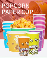 Commercio all'ingrosso della fabbrica di dimensioni personalizzate scatole di imballaggio di carta Kraft Popcorn sicurezza alimentare rivestimento UV lamina d'oro opaca di sparitura/goffratura