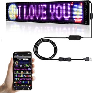 Letrero LED Programable de 3mm con Píxeles de 16 Bits a Color, Control por Aplicación Bluetooth, CMS Móvil, Pantalla Publicitaria - Product Image 1