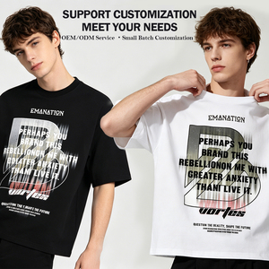 T-shirt court oversize personnalisé avec graphique streetwear tendance - Product Image 4