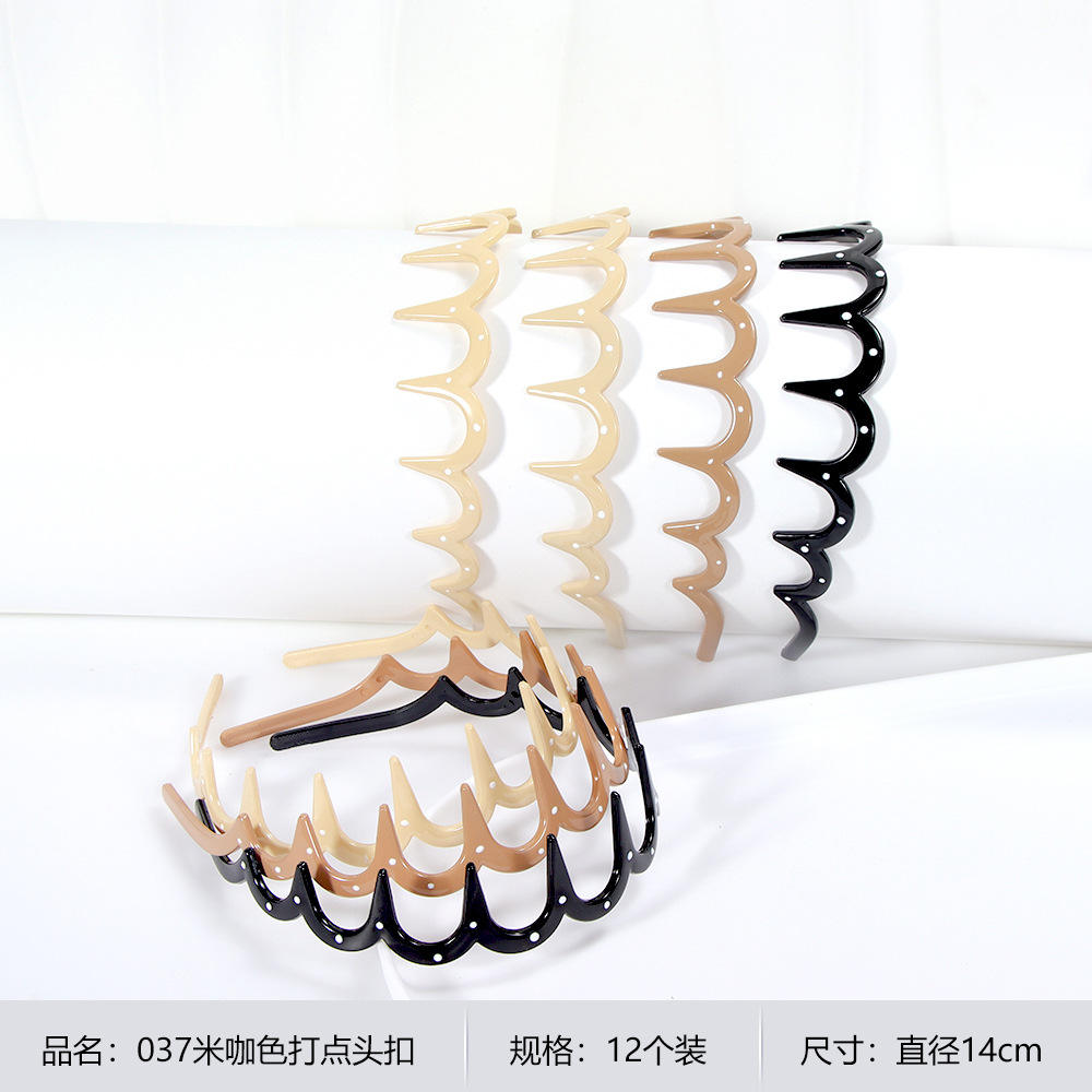 2037m Brown Dot Headband 1pc