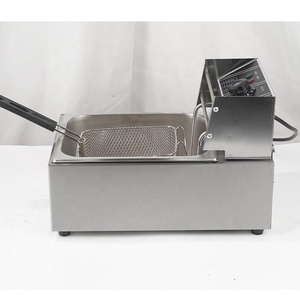 <span class=keywords><strong>Friggitrice</strong></span> Elettrica da Banco a <span class=keywords><strong>2</strong></span> Cestelli da 10-11 Litri per Ristoranti, Macchina per Friggere Pollo - Product Image 3