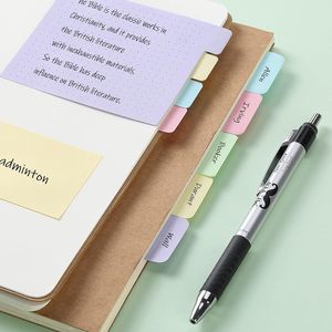 Goedkope Kantoorbenodigdheden Planning Label Divider Note Set Pastelkleuren Dubbelzijdige Plakbriefjes - Product Image 5