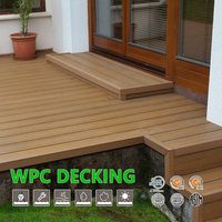 Planche de terrasse composite WPC 140x25mm, aspect bois, imperméable et antidérapante, pour terrasse moderne, fournie directement par l'usine
