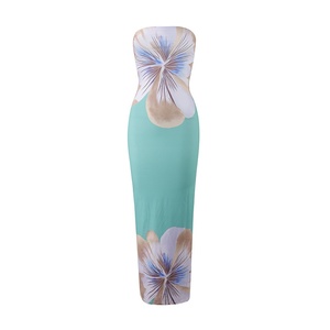 Vestidos Casuales de Verano 2026 Estilo Europeo Americano, Elegantes y Sexys, Ajustados, con Estampado Floral, de Secado Rápido, <span class=keywords><strong>para</strong></span> Vacaciones, Venta al Por Mayor - Product Image 6